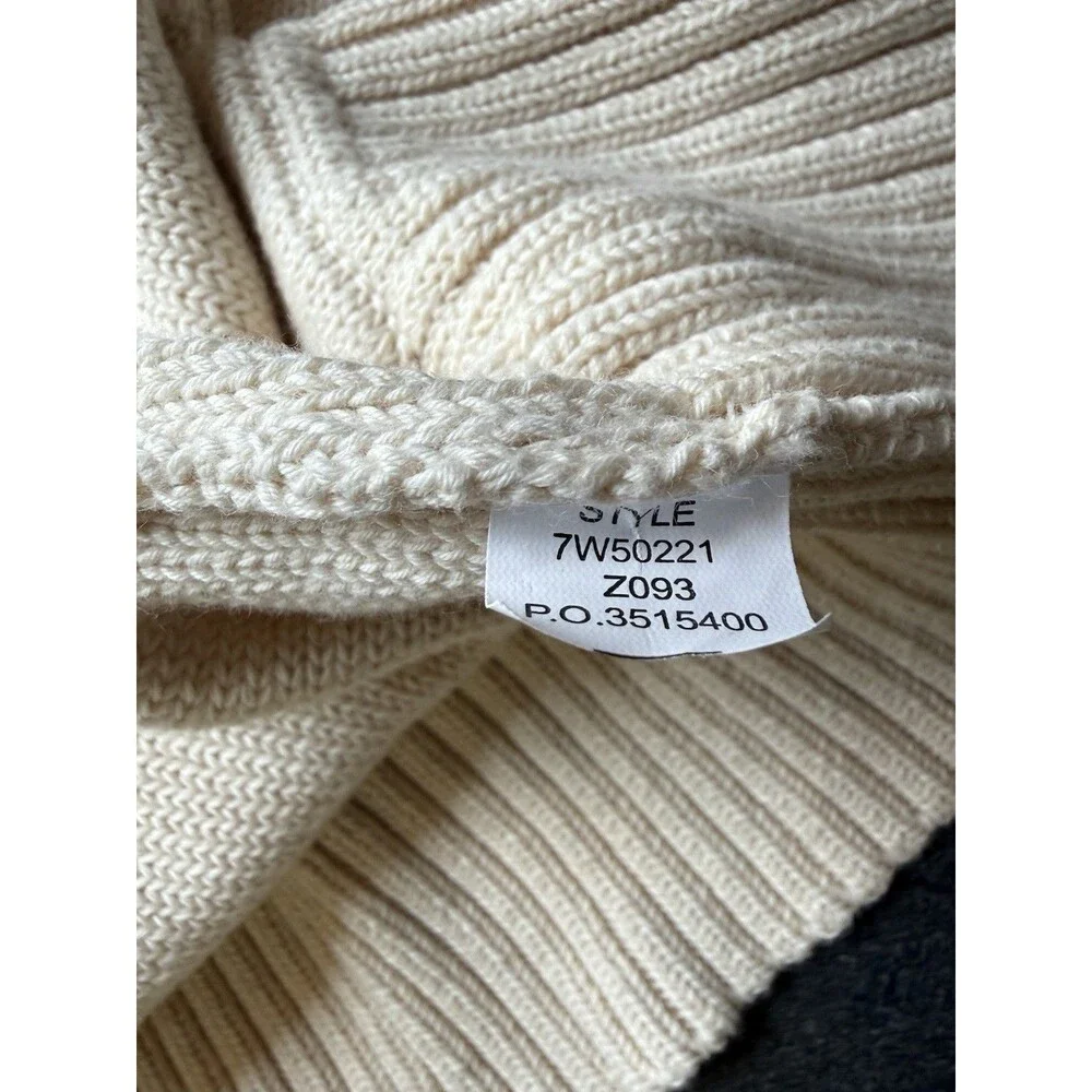 Lucky Brand 100% Cotton Beige Button Up Cardigan Sweater Womens Size Small - Picture 7 of 7
